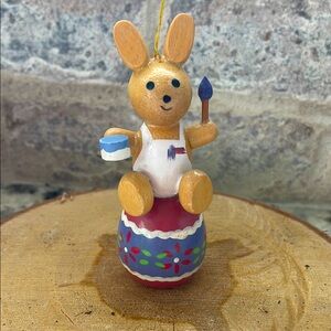 Dakin Vintage Wooden Easter Bunny